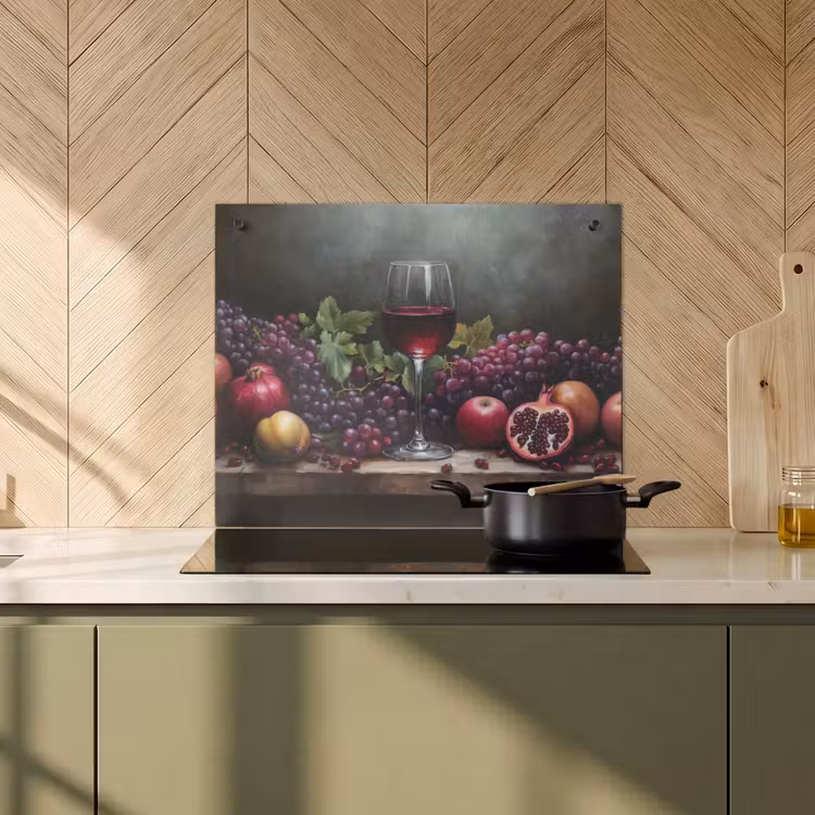 Beschemer à induction avec crochets - Vin - Fruits - Nature morte — 1