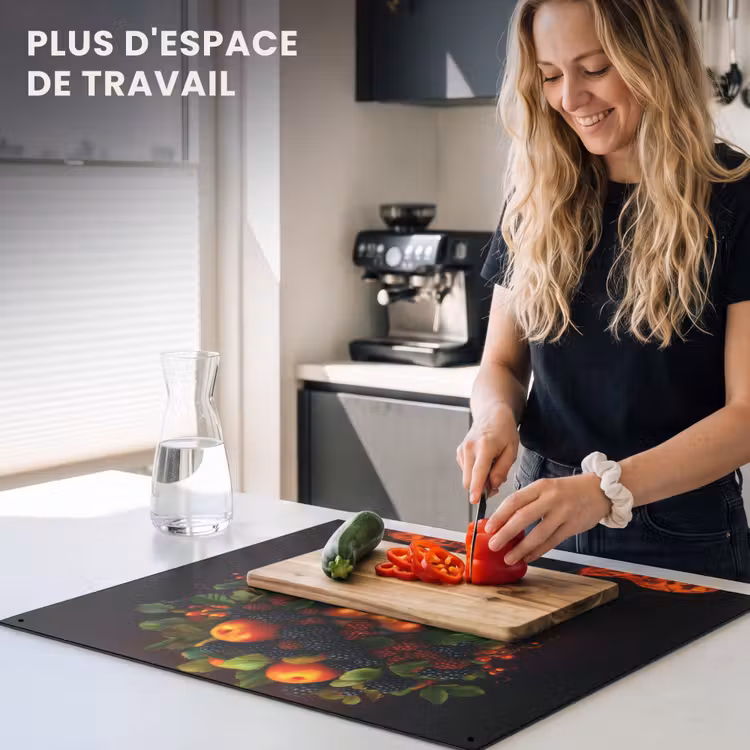 Beschemer à induction avec crochets - Femme - Noir - Baies - Pommes — 6