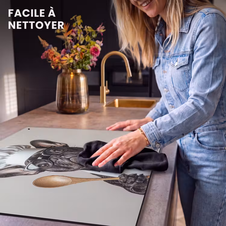 Beschemer à induction avec crochets - Lunettes - Chien - Cuisinier — 5