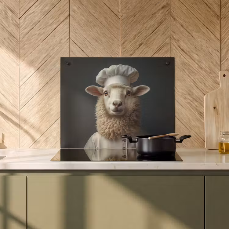 Beschemer à induction avec crochets - Mouton - Laine - Cuisine — 1