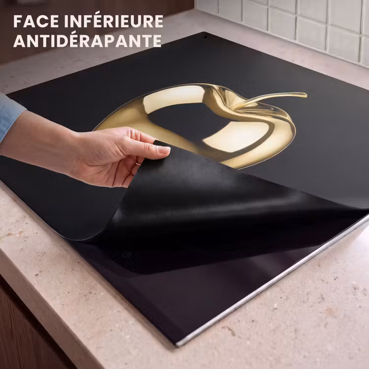 Beschemer à induction avec crochets - Apple - Or - Chrome - Noir — 4