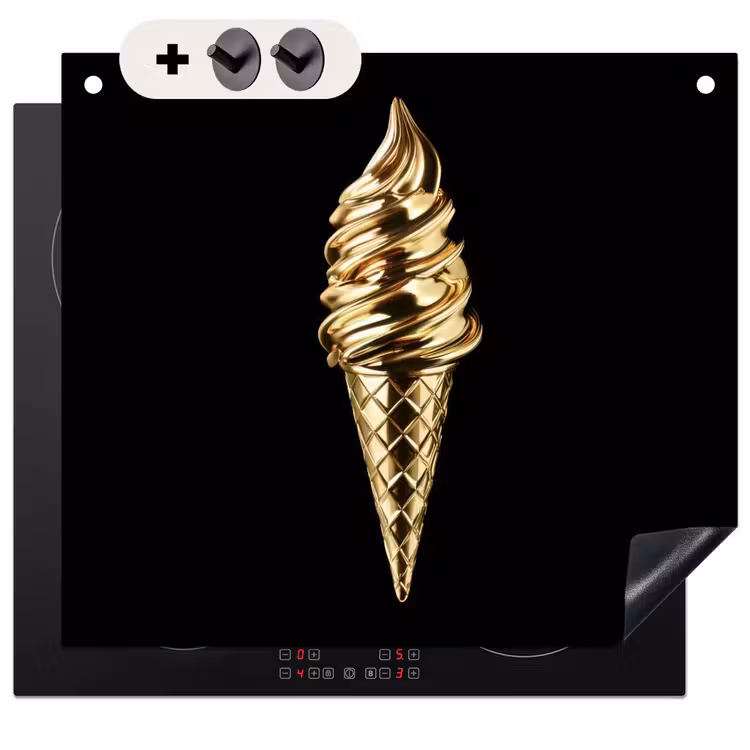 Beschemer à induction avec crochets - Glace - Or - Noir - Alimentation — 3