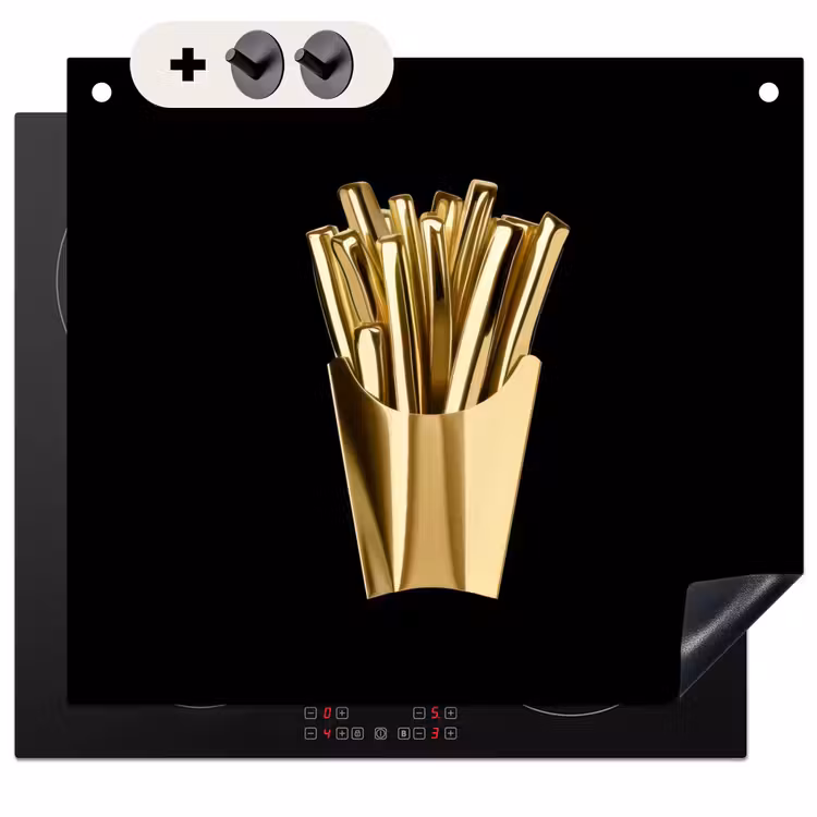 Beschemer à induction avec crochets - Frites - Or - Chrome - Alimentation — 3