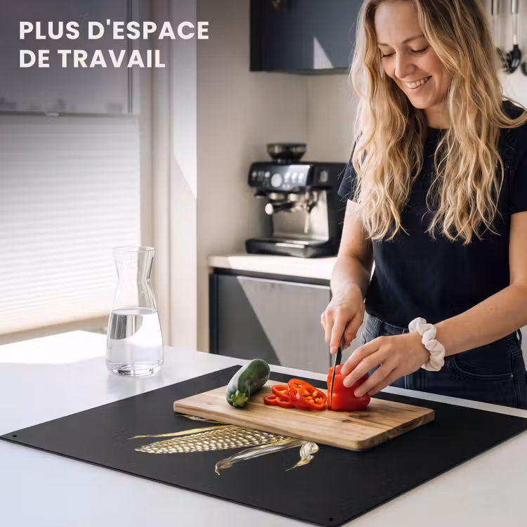 Beschemer à induction avec crochets - Maïs - Aliments - Or - Noir — 6