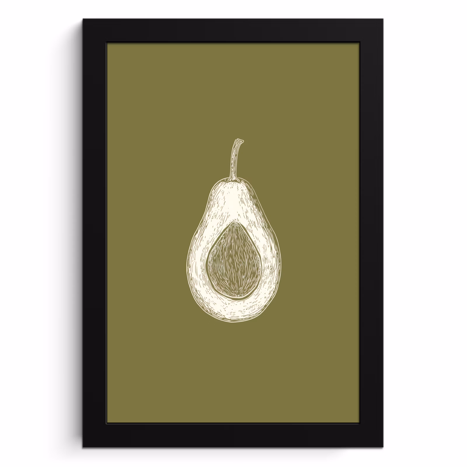 Cadre Photo - Avocat - Minimaliste - Illustration - Vert — 1