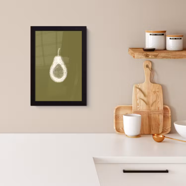Cadre Photo - Avocat - Minimaliste - Illustration - Vert — 2