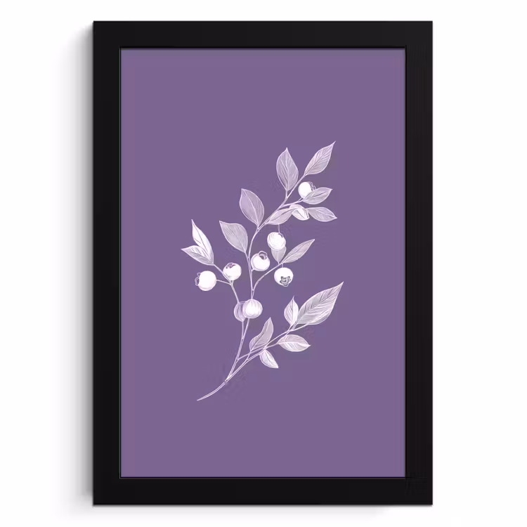 Cadre Photo - Branche - Gracieuse - Feuilles - Minimaliste — 1
