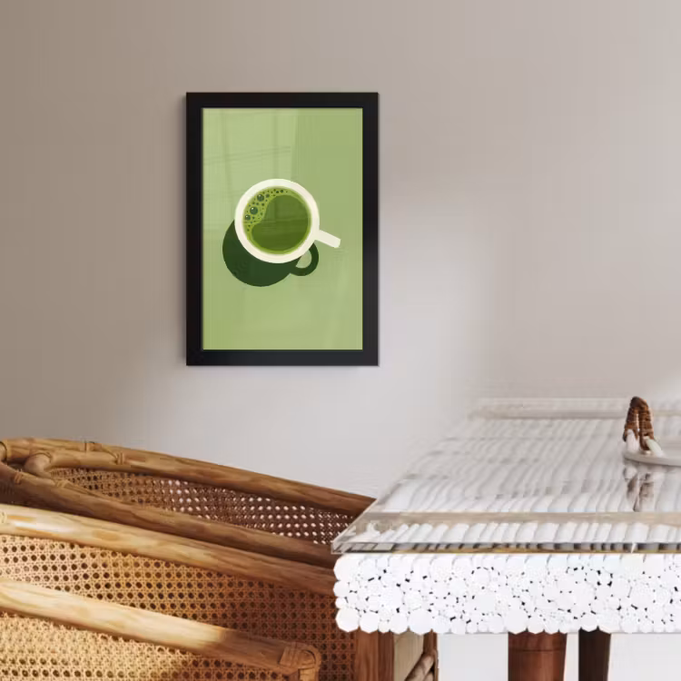 Cadre Photo - Minimalist - Cups - Matcha -Green — 2