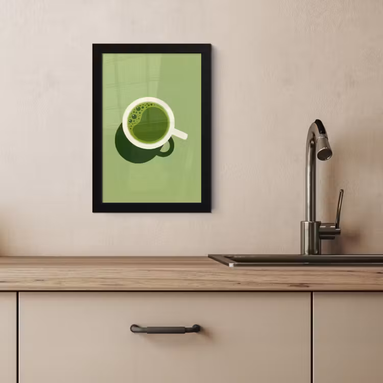 Cadre Photo - Minimalist - Cups - Matcha -Green — 4