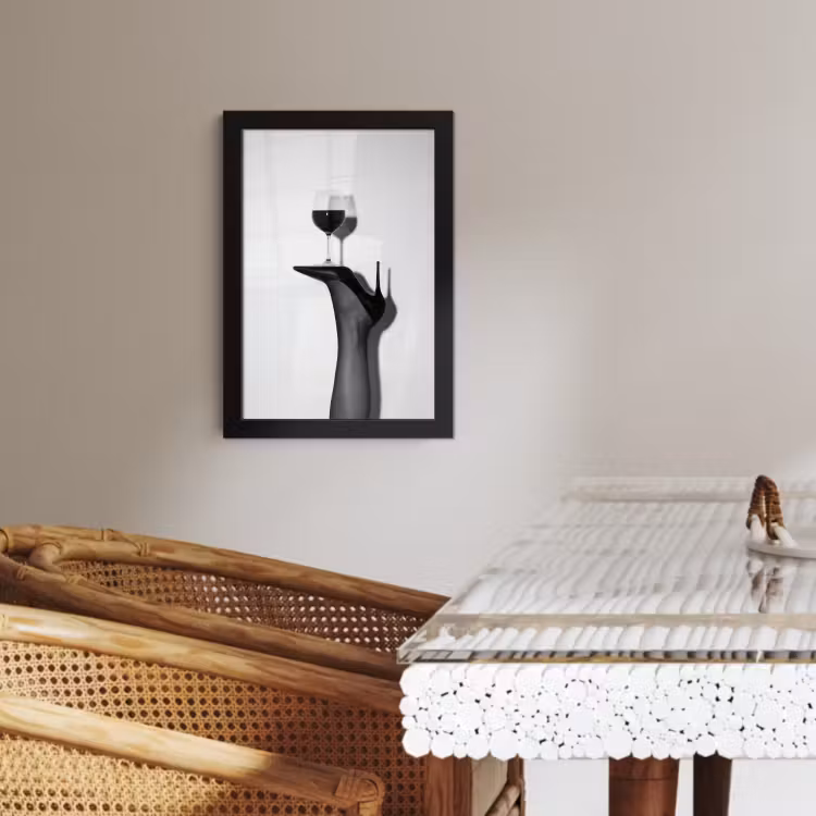 Cadre Photo - Talon - Vin - Minimaliste - Noir — 2
