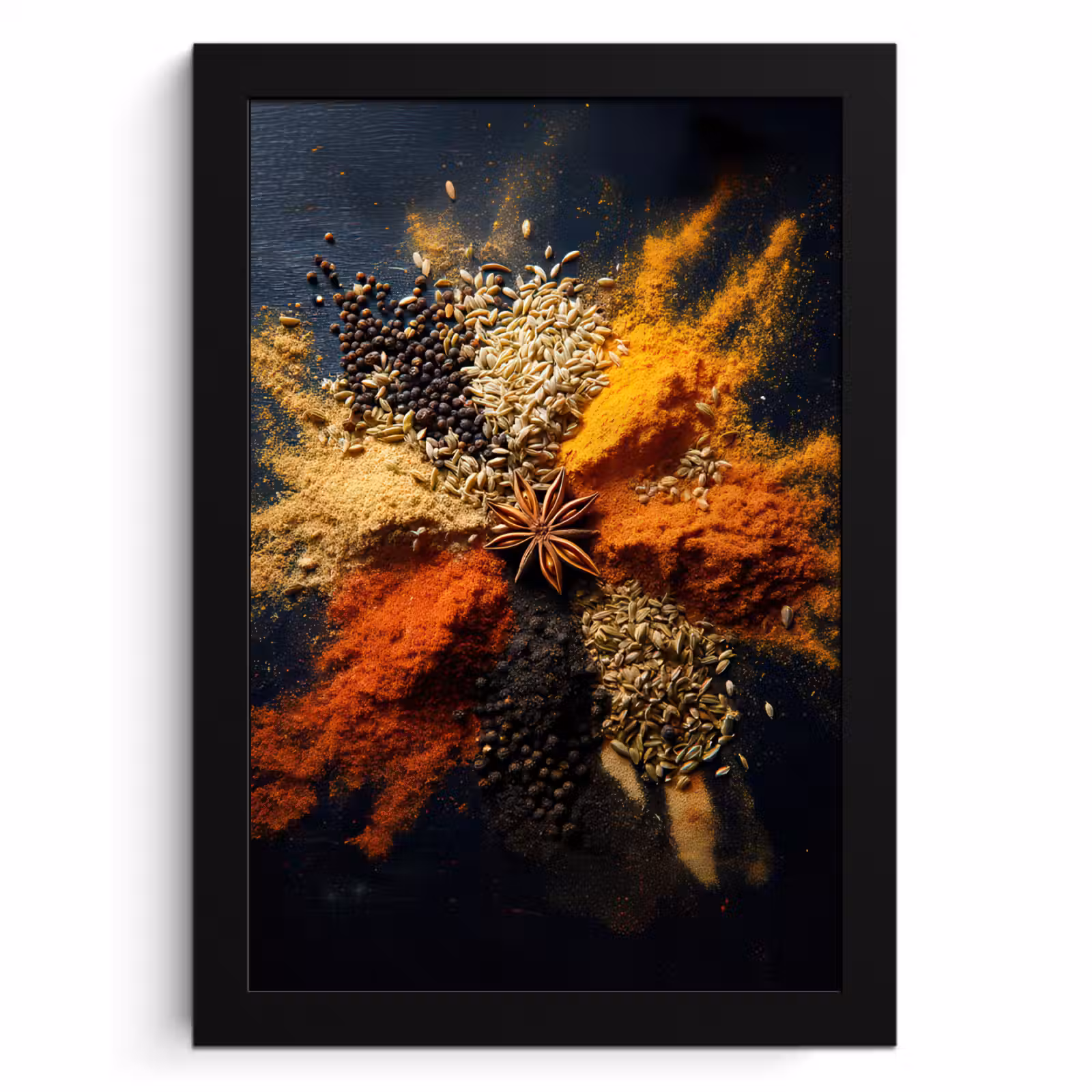 Cadre photo - Épices - Explosion - Orange — 1