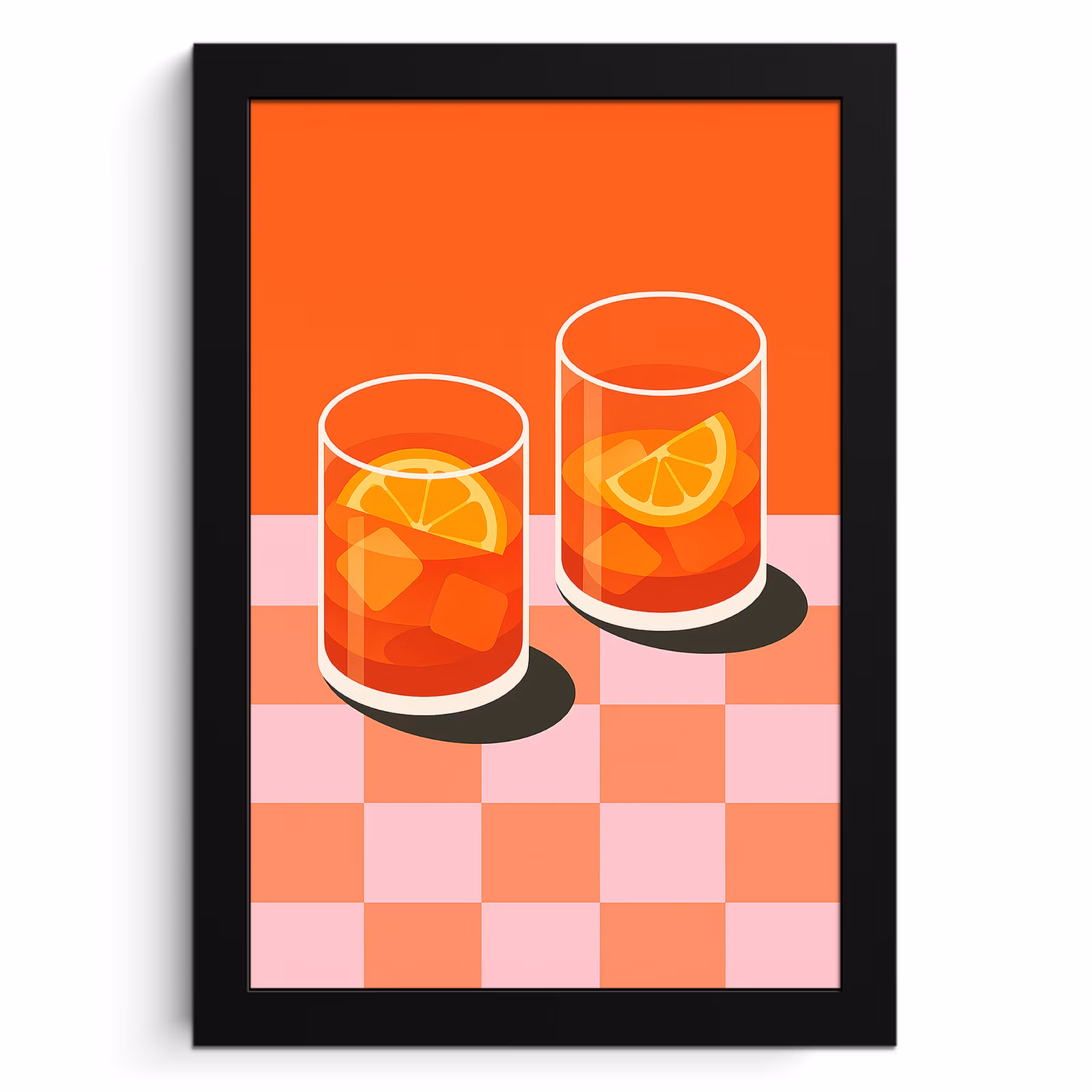 Cadre Photo - Orange - Lunettes - Orange — 1