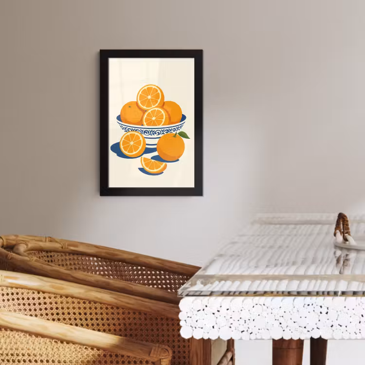 Cadre Photo - Bol - Minimaliste - Orange - Oranges — 3