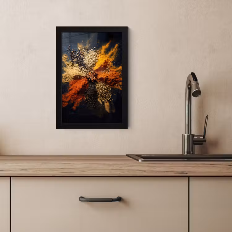 Cadre photo - Épices - Explosion - Orange — 2
