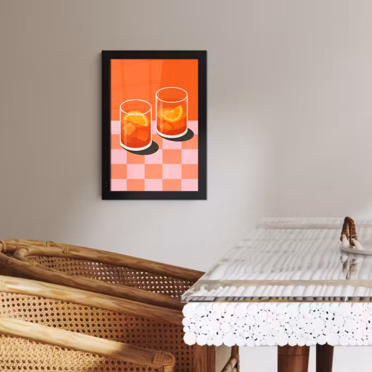 Cadre Photo - Orange - Lunettes - Orange — 4