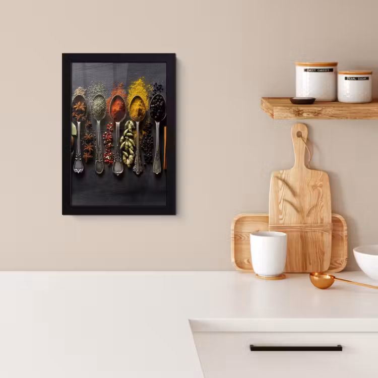 Cadre photo - Cuillères - Épices - Cannelle - Chili — 2