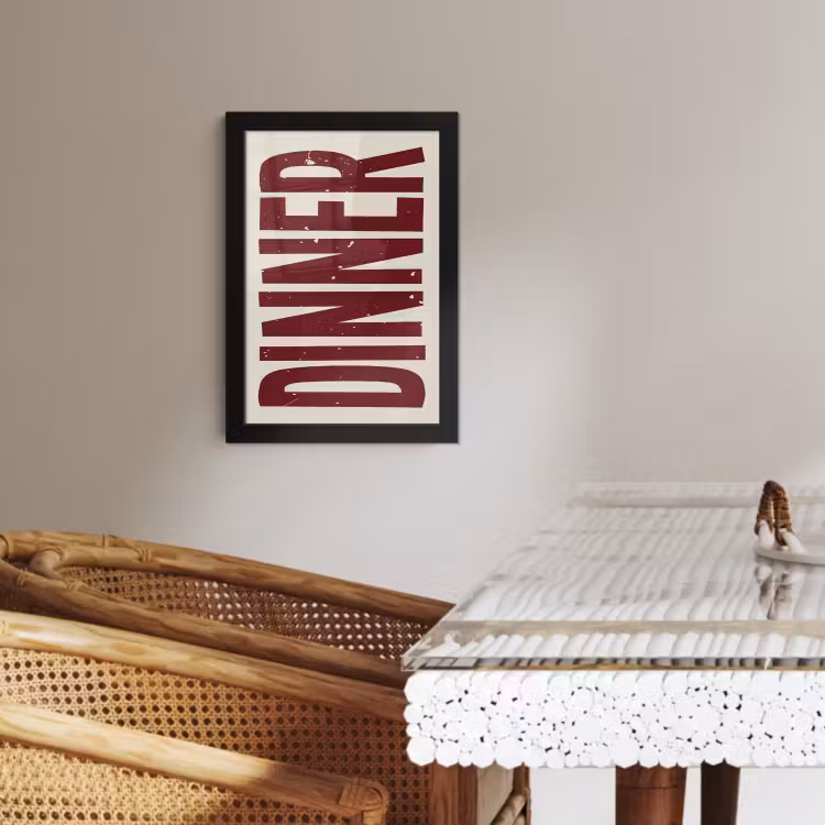 Cadre photo - Alimentation - Décoration - Rouge - Vintage — 2