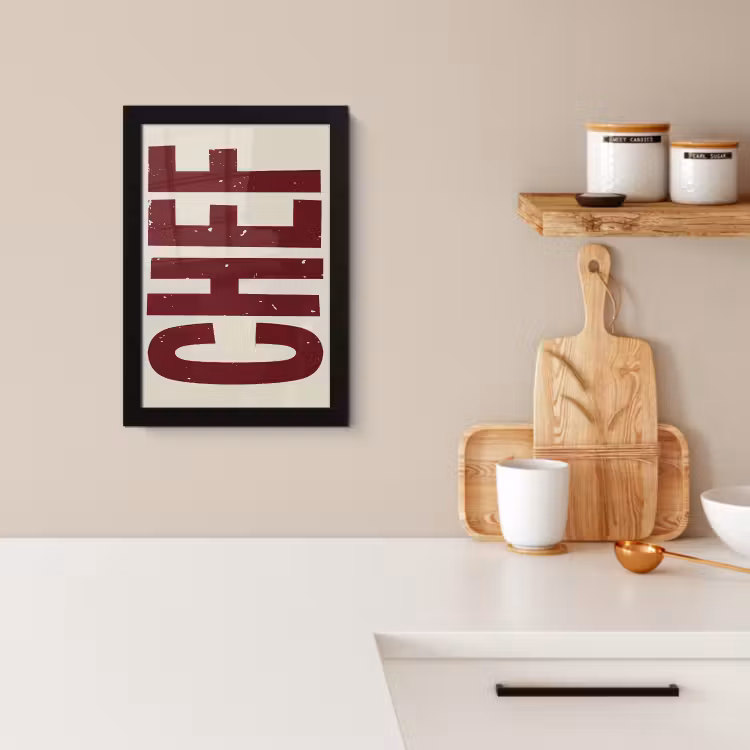 Cadre photo - Chef - Rouge - Japandi - Vintage — 4