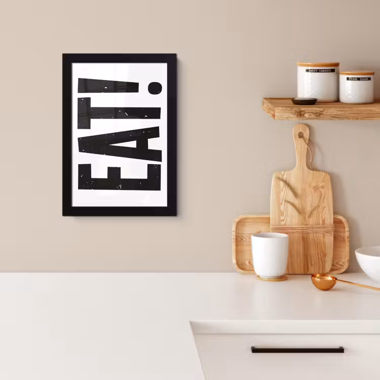 Cadre photo - Décoration - Alimentation - Noir - Blanc — 3