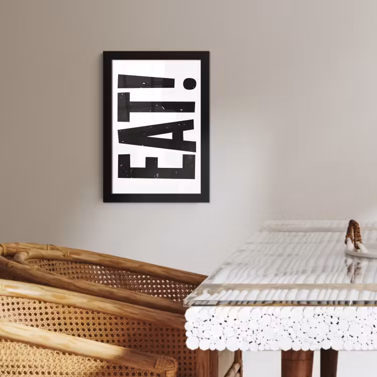 Cadre photo - Décoration - Alimentation - Noir - Blanc — 4