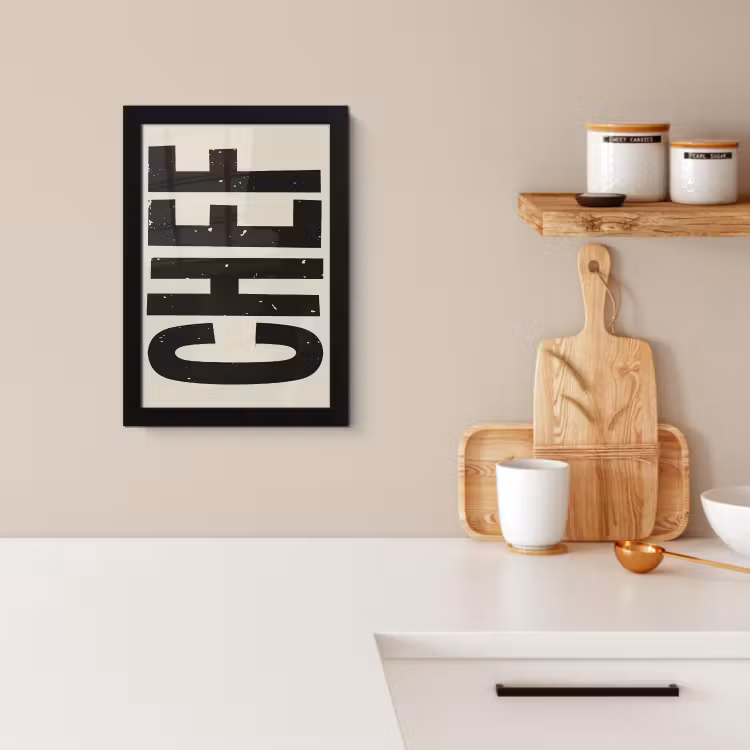 Cadre photo - Vintage - Chef - Japandi - Noir — 3