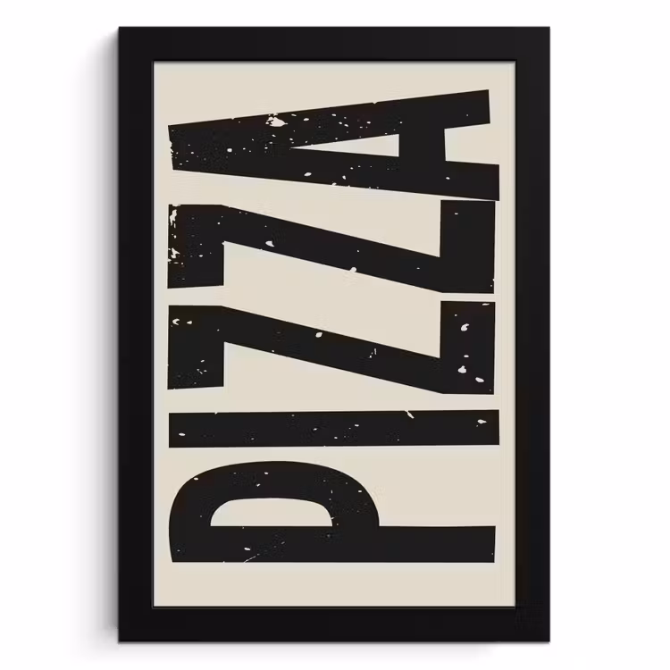 Cadre photo - Pizza - Décoration - Japandi - Vintage — 1