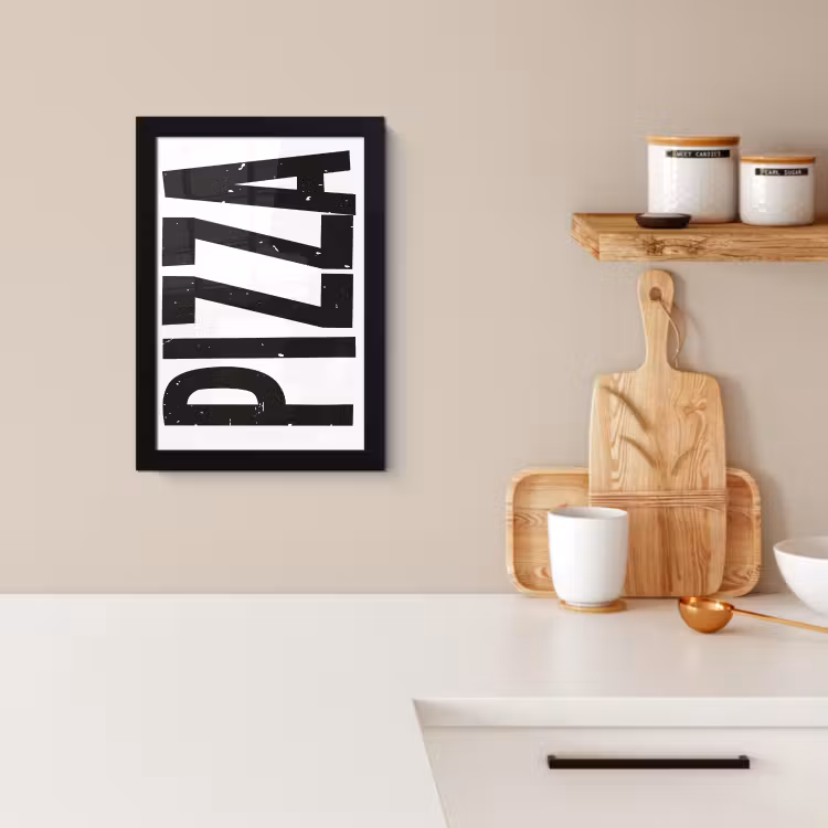 Cadre photo - Pizza - Japandi - Décoration - Vintage — 2