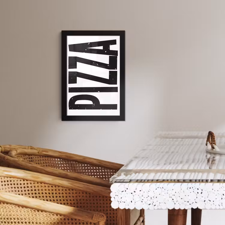 Cadre photo - Pizza - Japandi - Décoration - Vintage — 3