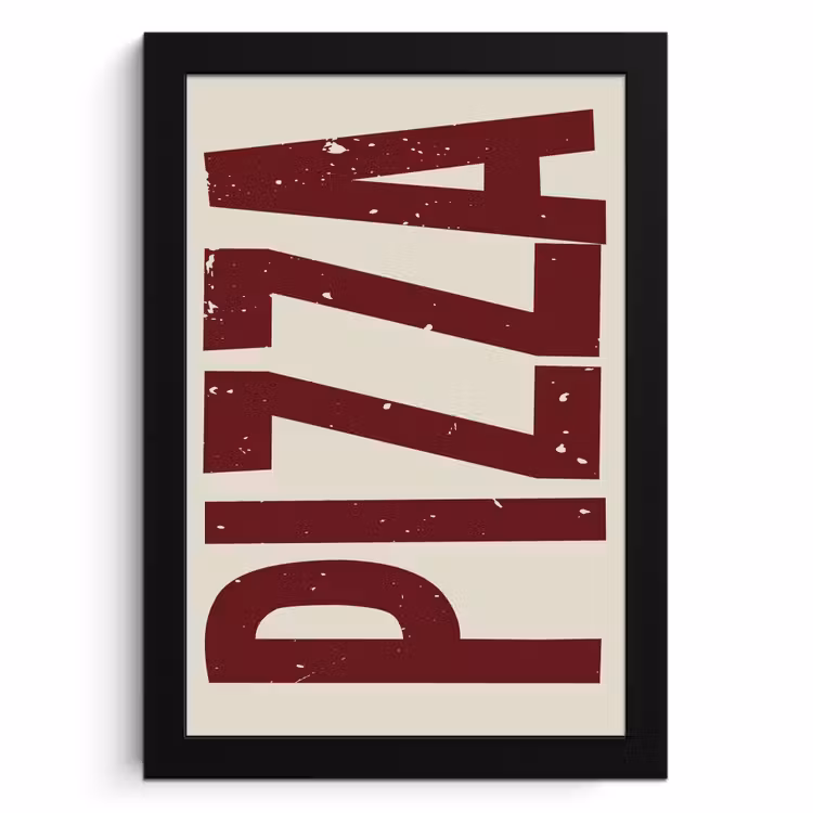 Cadre photo - Pizza - Vintage - Décoration - Japandi — 1
