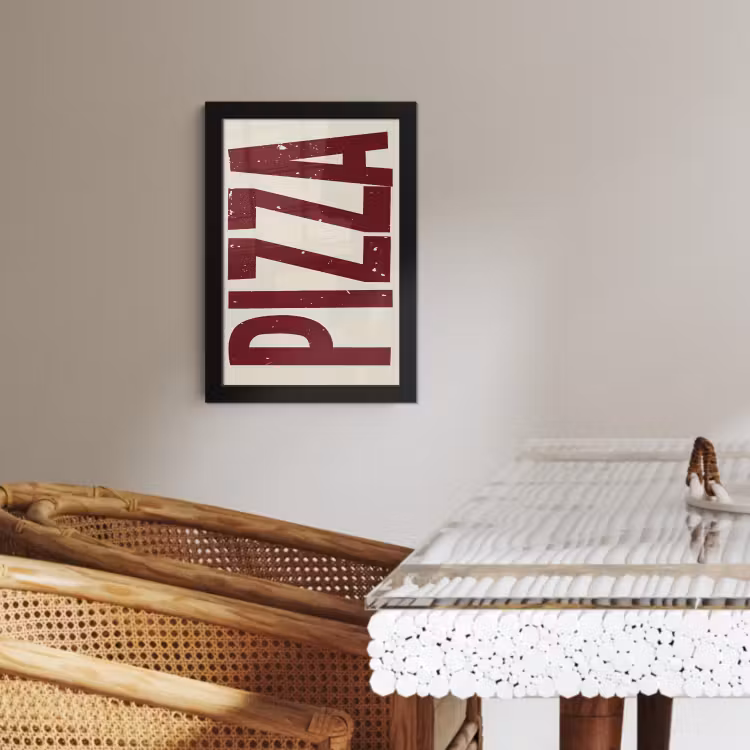 Cadre photo - Pizza - Vintage - Décoration - Japandi — 3