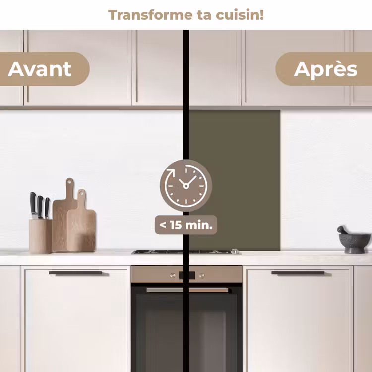 Crédence cuisine - Gris - Chaud - Automne — 2