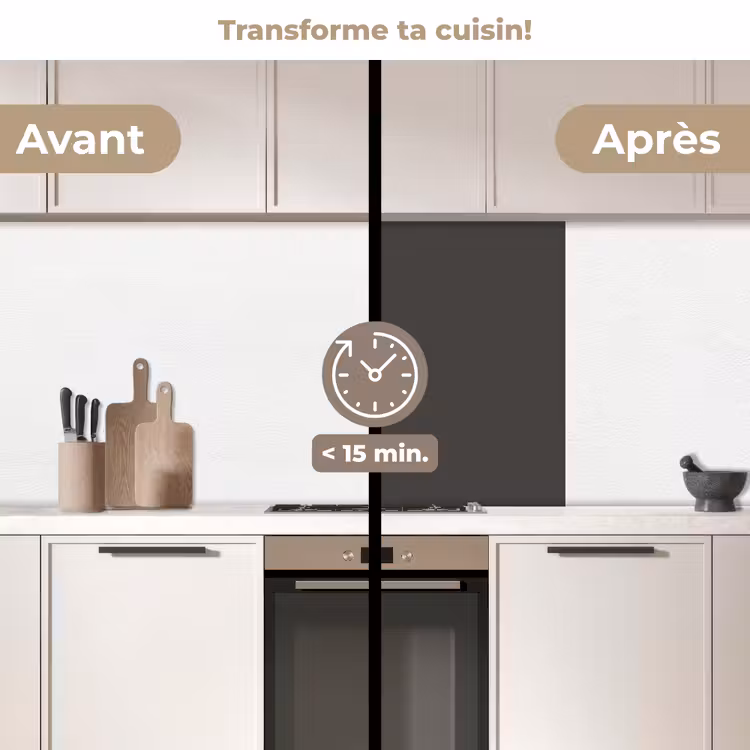 Crédence cuisine - Gris - Couleurs - Solide — 2