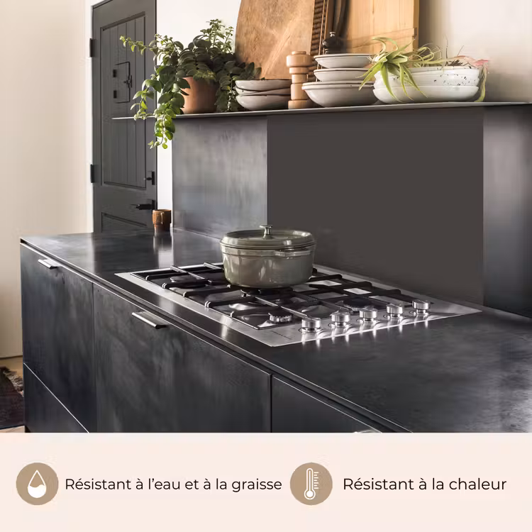 Crédence cuisine - Gris - Couleurs - Solide — 4