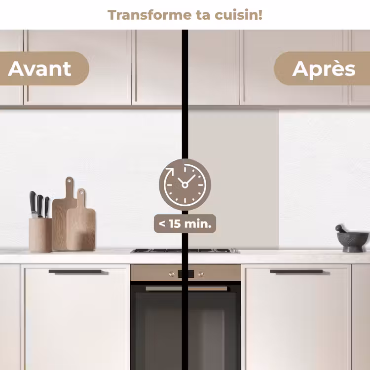 Crédence cuisine - Gris - Léger - Automne — 2
