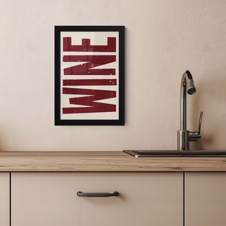 Cadre photo - Vin - Rouge - Décoration - Japandi — 3