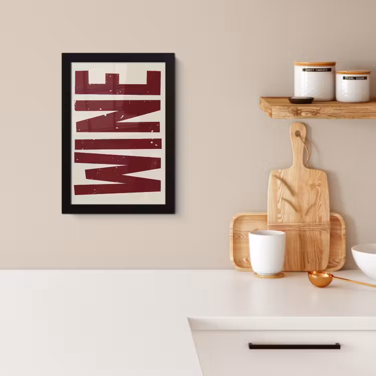 Cadre photo - Vin - Rouge - Décoration - Japandi — 4