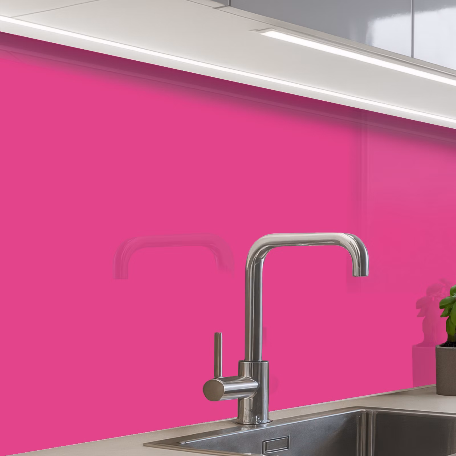 Crédence cuisine - Fuchsia - Néon - Couleurs — 1