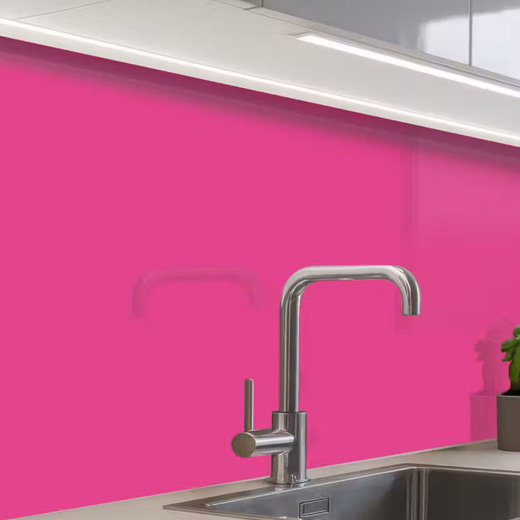 Crédence cuisine - Fuchsia - Néon - Couleurs — 1