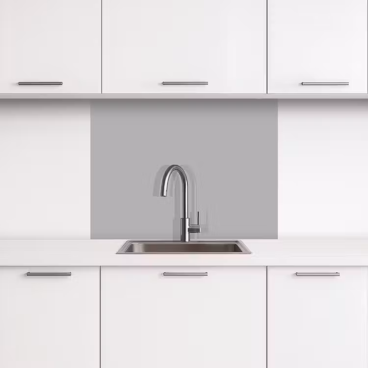 Crédence cuisine - Gris - Imprimé uni — 3