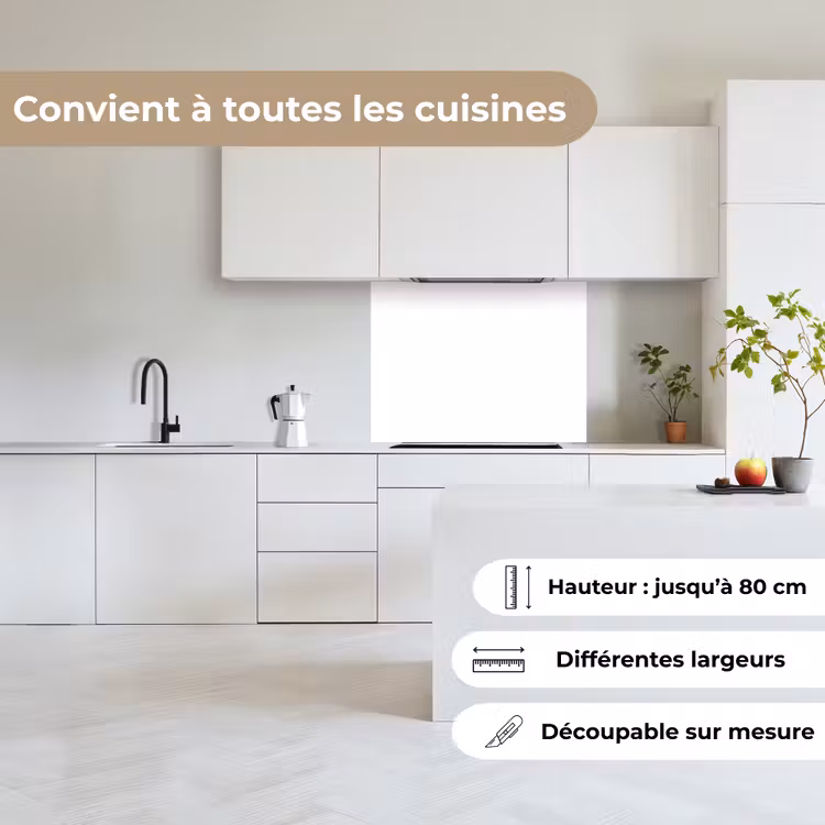 Crédence cuisine - Blanc - Couleurs - Neutre — 6
