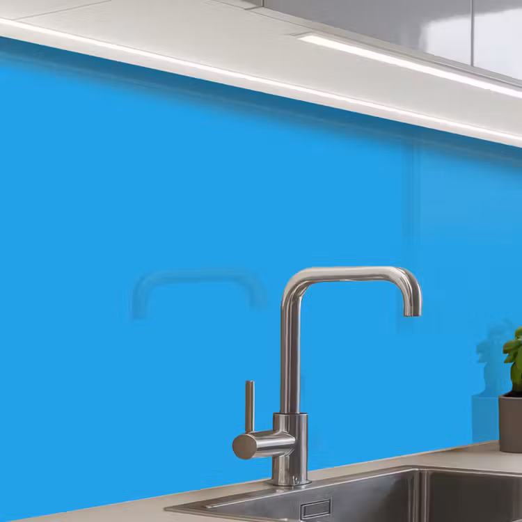 Crédence cuisine - Bleu - Léger - Couleurs — 1