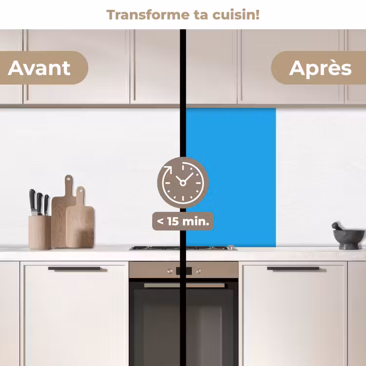 Crédence cuisine - Bleu - Léger - Couleurs — 2
