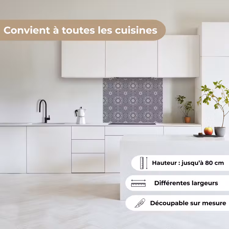 Crédence cuisine - Mandala - Bleu - Motif — 6