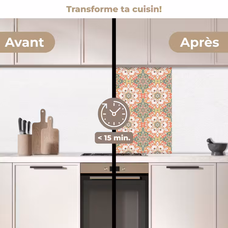 Crédence cuisine - Fleurs - Mandala - Vintage - Patrons — 2