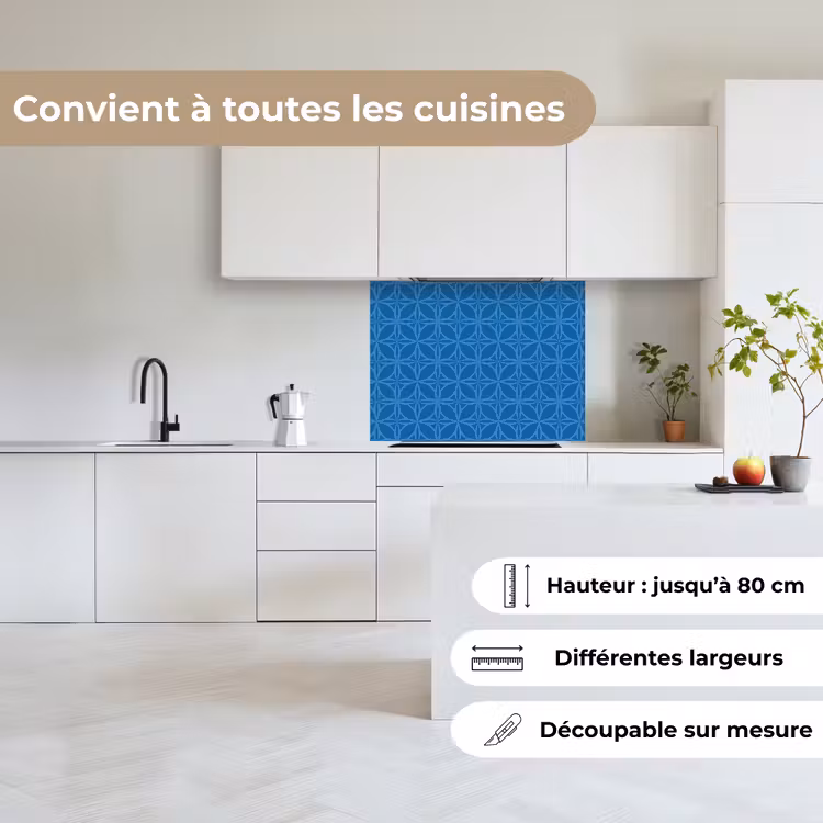 Crédence cuisine - Boussole - Bleu - Motifs — 6