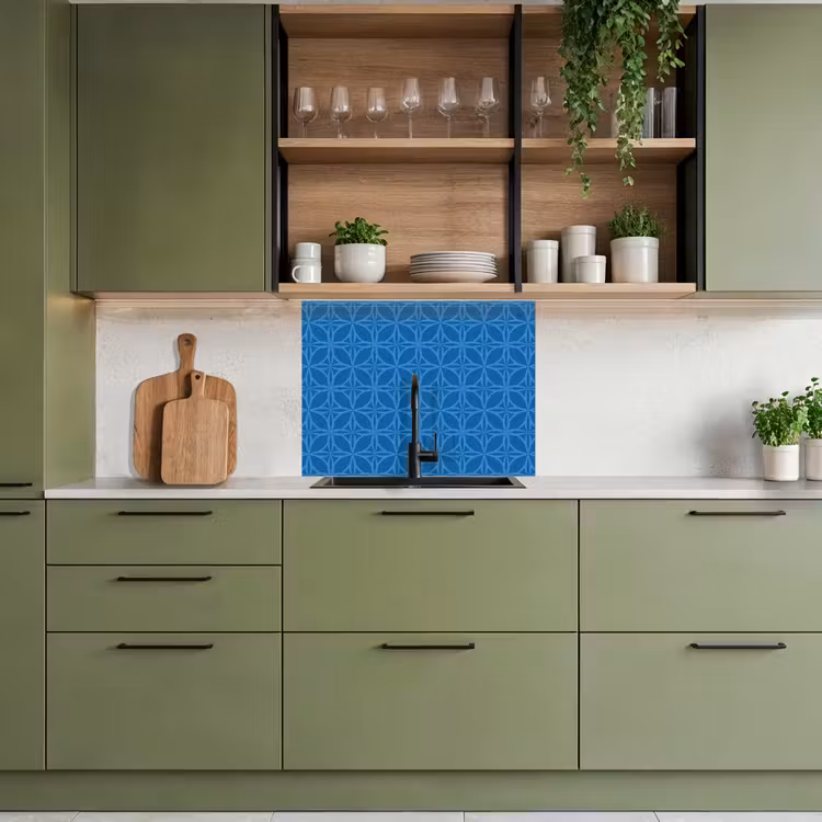 Crédence cuisine - Boussole - Bleu - Motifs — 7