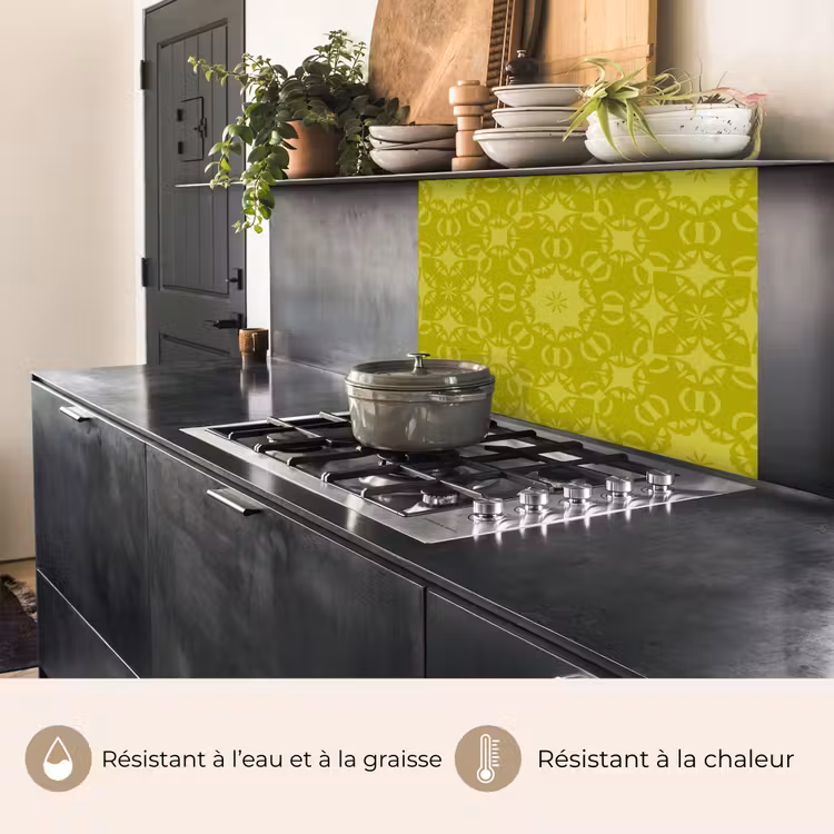 Crédence cuisine - Boussole - Vert - Motifs — 4