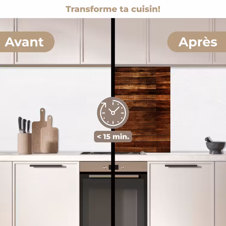 Crédence cuisine - Bois dur - Robuste - Motifs — 2