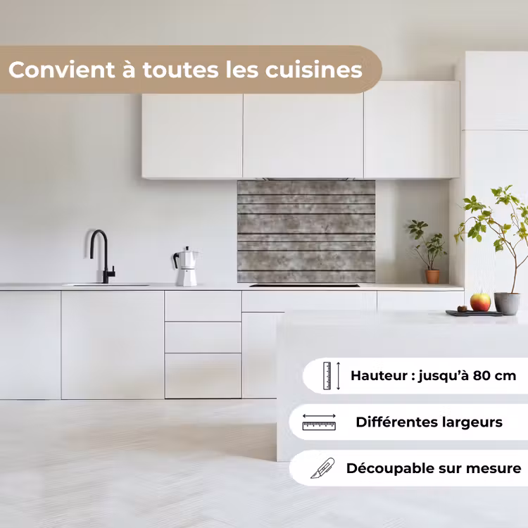 Crédence cuisine - Rétro - Étagère - Motifs — 6