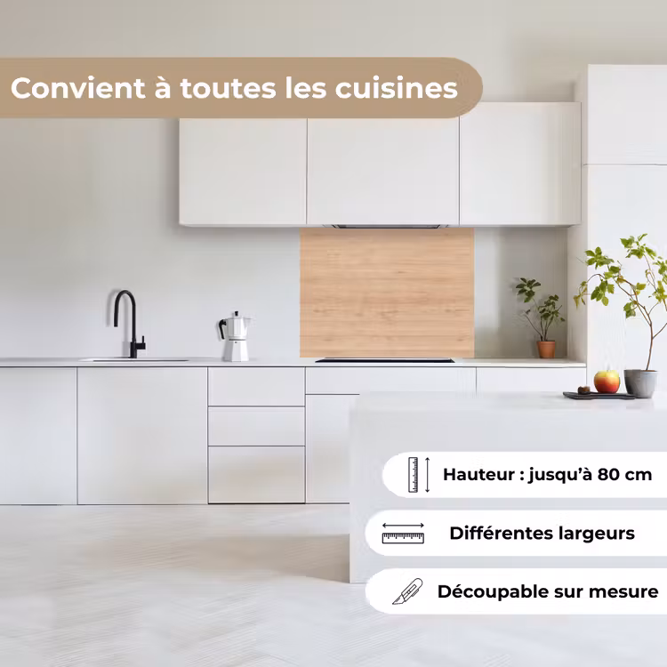 Crédence cuisine - Bois - Motifs - Étagères — 6